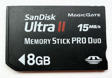 Sandisk Ultra II 8GB Memory Stick Pro Duo Magic Gate Memory card, 15MB/S