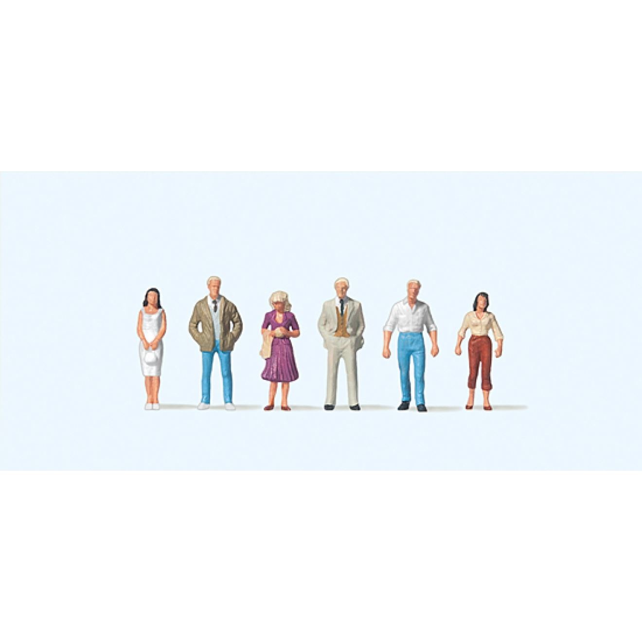 Passers By (6) Figure Set Preiser 75007