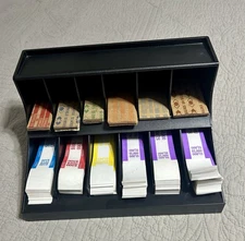 Strap-Rack Coin Wrappers & Currency Bands Organizer Heavy Duty With Wraps/Bands