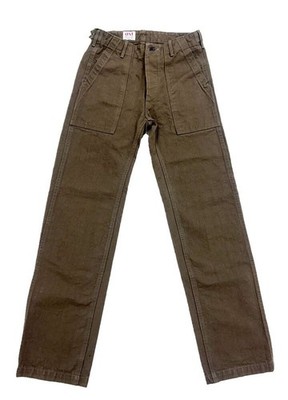 Oni Denim ONI207-HOX-OLB 13oz Sulfur dye Heavy Oxford Olive Brown