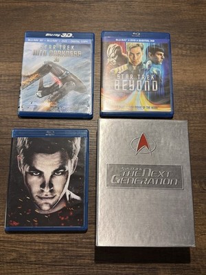 4 STAR TREK Sci-Fi Blu ray Movie Films Collection Set Bundle Next Generation