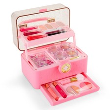 27pc FAO Schwarz Girl Portable Makeup Set / Kit with Storage Case