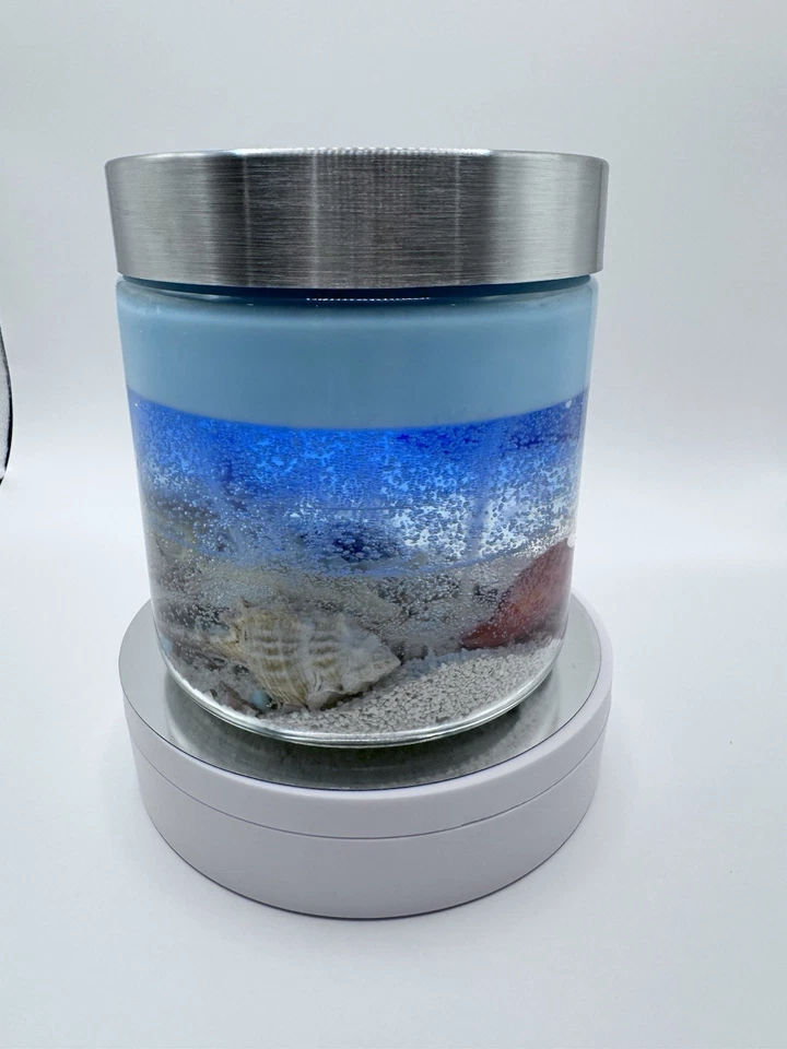 Vela de gel Ocean Under The Sea Shell Life feita à mão decoração decorativa exclusiva - Imagem 3 de 4