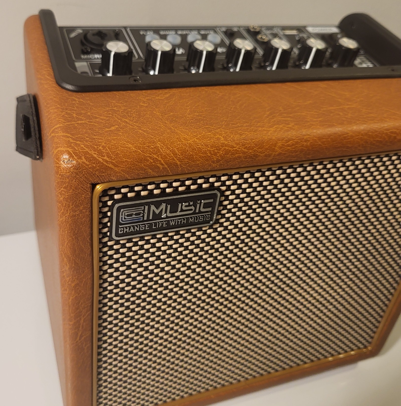 Coolmusic Professional Karaoke Machine Guitar Amplifier with 1 Microphone, Po...