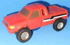 Vintage 1984 Gobots Small Foot Bandai Transforming Red Pick-Up Truck MR-35