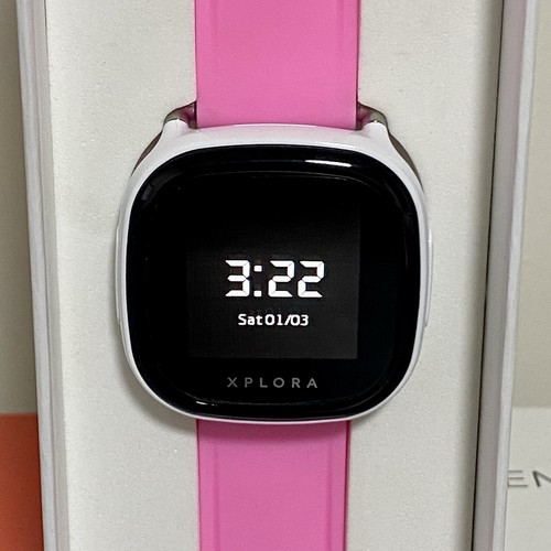 Xplora 4 Montre Connectée Numérique SMS GPS Wifi Blanc Rose Bracelet Enfants Jeunes Adultes Rare - Photo 2/24