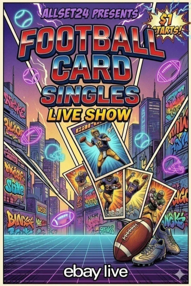 Football Singles - $1 Starts w/ Allset24 - Reduced Shipping