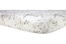 Crib Sheet Zahara World Map Fitted 28x52 Inch Pack of 1