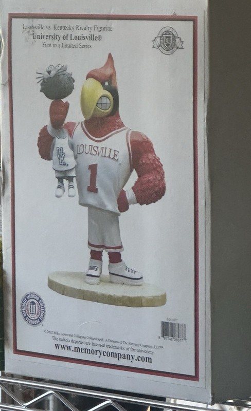 Kentucky Wildcats vs Louisville Cardinals Rivalry Figurine NEVER DISPLAYED