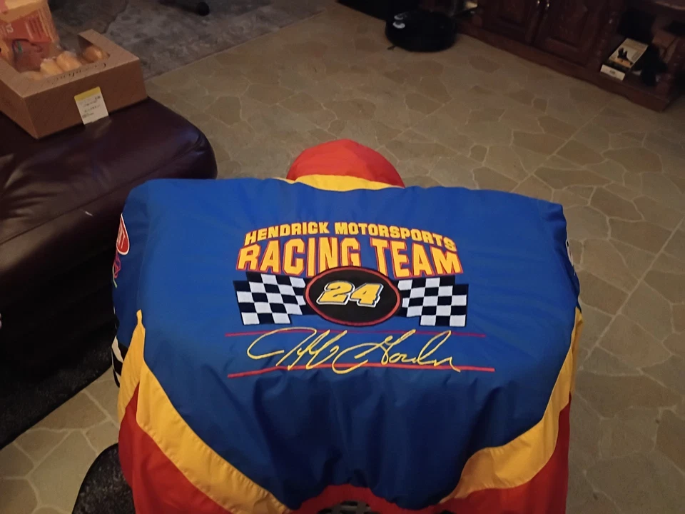 Chaqueta Abrigo De Colección Años 90 NASCAR Jeff Gordon Racing Nuez moscada DuPont Puffer Colorblock XL Foto 2 de 2