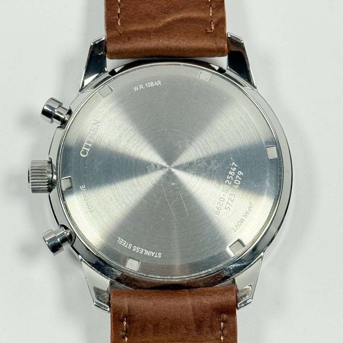 Citizen CA4500-08X Weekender Eco-Drive Chronograph Brown Leather