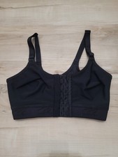Marena Recovery Bra Womens Black Adjustable 32 B/C Support Medical Surgery...
