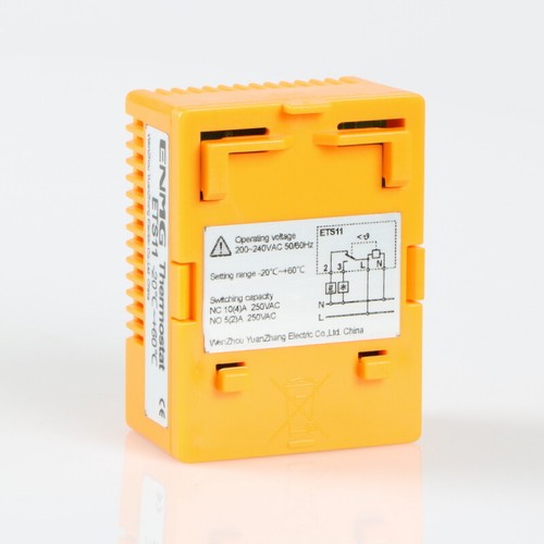 Industrial cabinet electronic temperature controller 200~240VAC ETS11 -20°C~+60°C - Picture 6 of 8