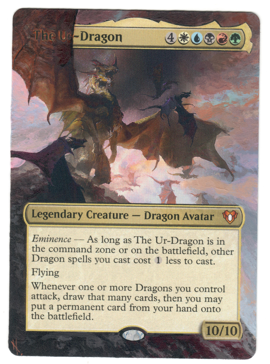 The Ur-Dragon Altered Full Art MTG Dragon Legendary Commander EDH Elder  Creature | eBay