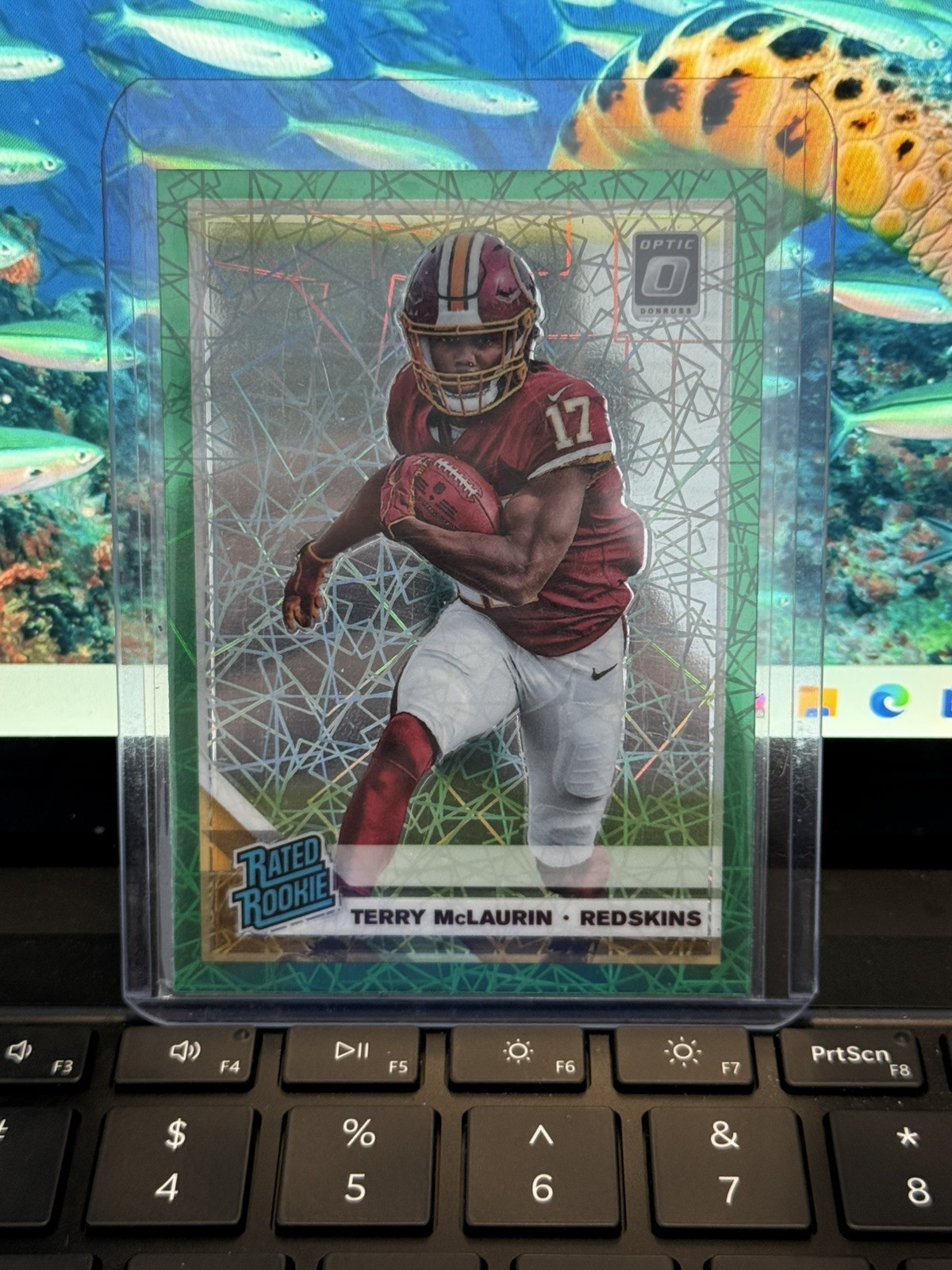 2019 Donruss Optic Terry McLaurin Green Velocity Rookie RC #179 Redskins
