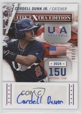 2014 Elite Extra Edition USA Baseball 15U Signatures Cordell Dunn Jr Auto 1v1