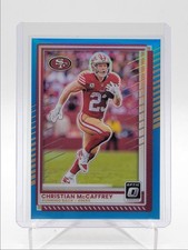 CHRISTIAN MCCAFFREY 2025 DONRUSS OPTIC AQUA PRIZM 49ERS #119 /349 Q6198