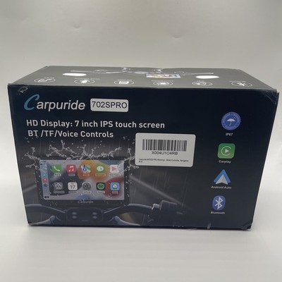 Carpuride W702S Pro 7'' Motorcycle Wireless CarPlay Android Auto GPS Waterproof