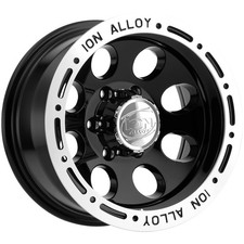 Ion 174 15x8 6x5.5 -27mm Gloss Black Wheel Rim 15 Inch