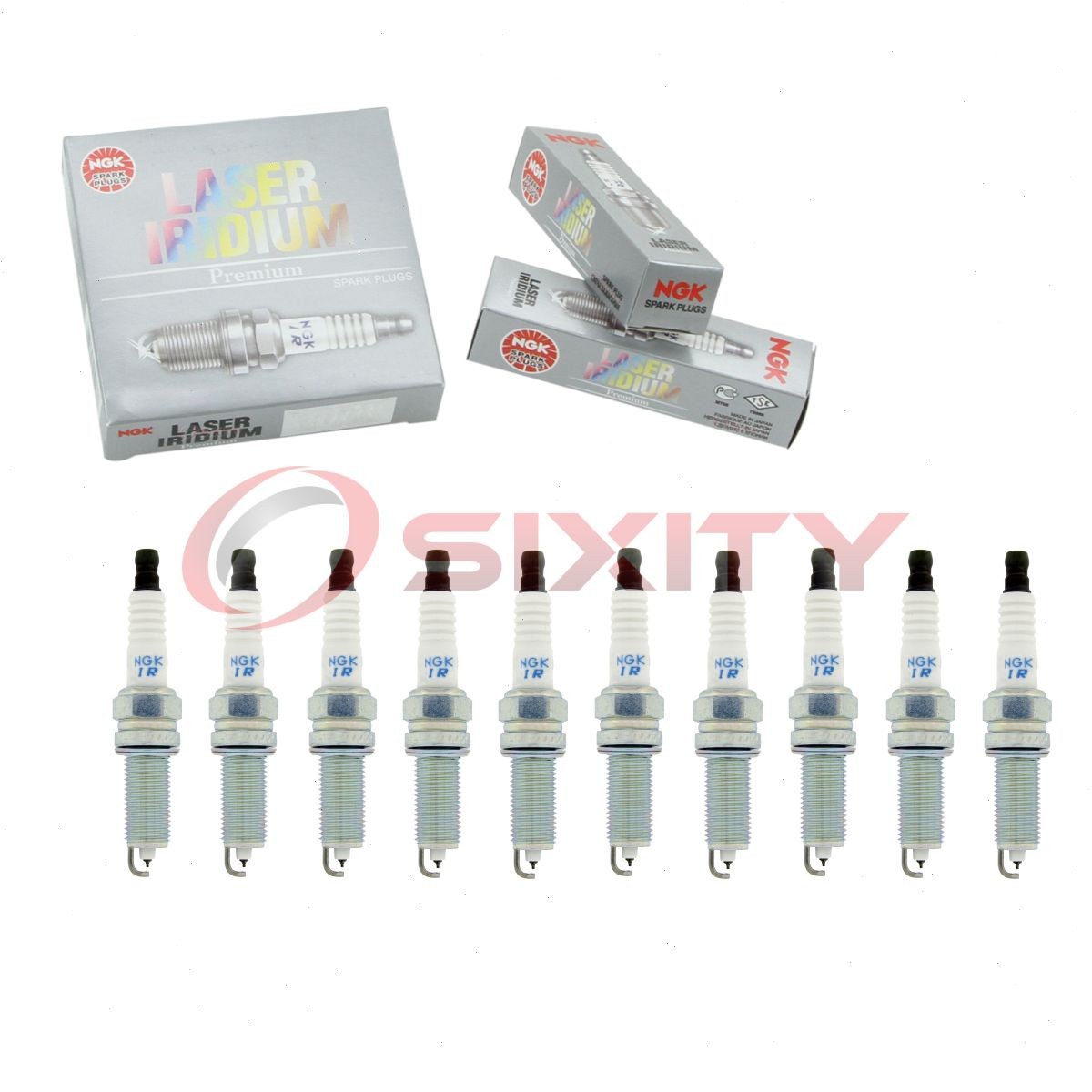 10 pc NGK 93815 SILZKR6B10E Laser Iridium Spark Plugs for ZXU20HCR8 XP6203 ws