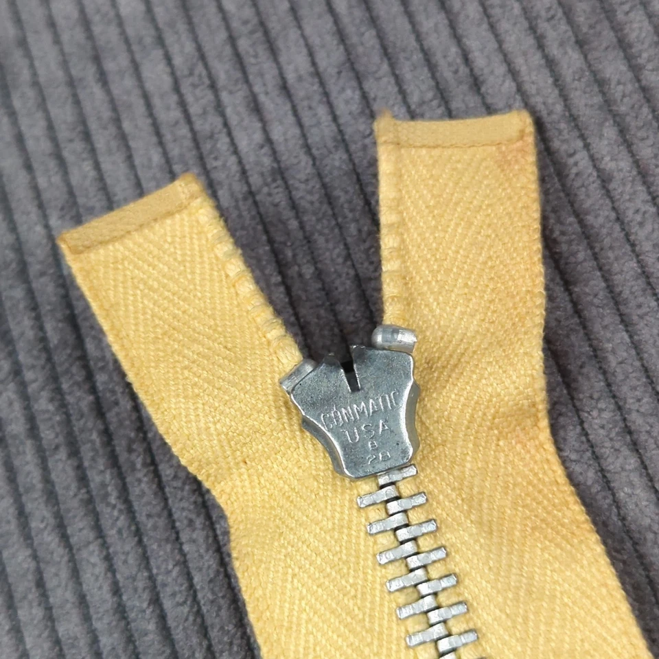 Cremallera Separadora Scovill Años 50 Amarilla 21" NOS Stock Muerto De Colección Foto 3 de 4