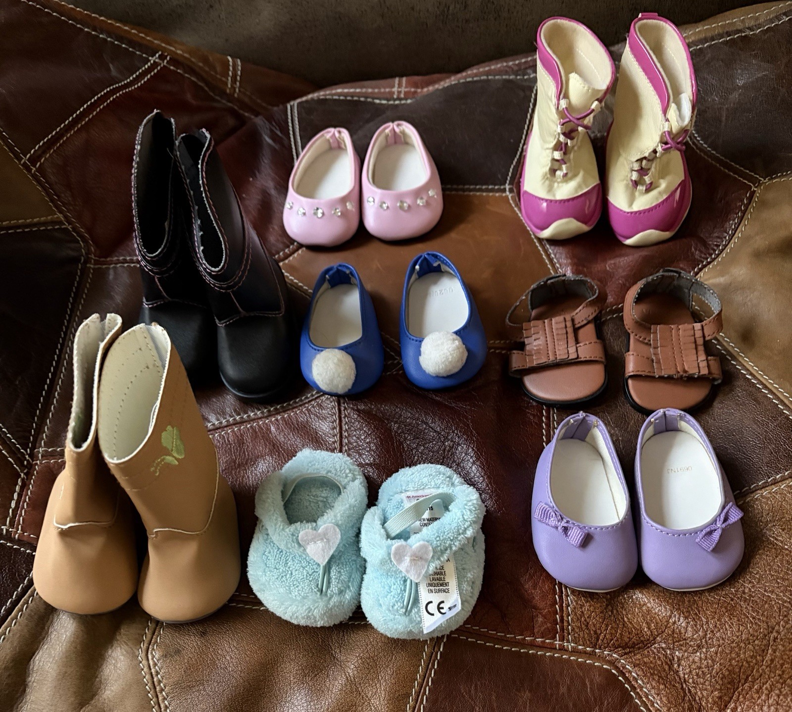 American Girl Shoe Lot Good Condition Boots, Shoes, Slippers And Sandals