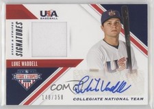 2020 USA Baseball Stars & Stripes Signatures Luke Waddell (Blue Ink) Auto 7m3