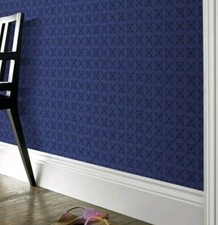 Amy Butler Sun & Moon Midnight Wallpaper 50-123 Single Roll Blue Feature Wall