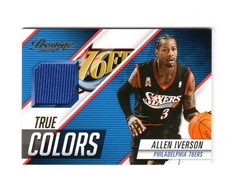 2014-15 Panini Prestige #TC-AI  Allen Iverson True Colors Jersey !!!