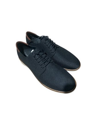 Calvin Klein Men s Black Oxford Dress Shoes Faustino Ballistic Nylon Size 10