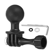 Action Camera Ball Mount Adapter Rotating Ball Head Mount Black