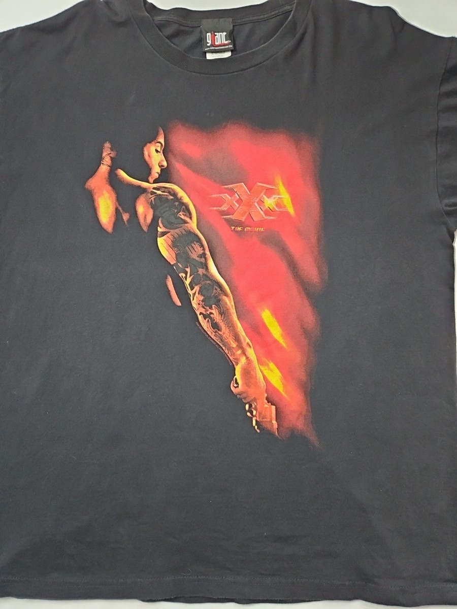 Vtg Y2K XXX The Movie Vin Diesel Triple X Promo T-Shirt Black XL