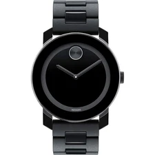 Movado 3600047 Men's Bold Black Dial Quartz Watch
