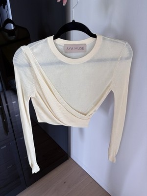 Aya Muse Strick-Top Gr. S Beige