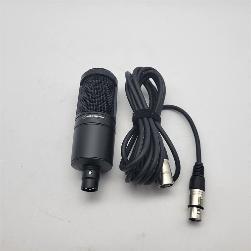 Audio-Technica AT2020 Cardioid Condenser Studio XLR Microphone, Black