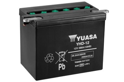 YUASA Standardbatterie ohne Säurepackung - YHD-12