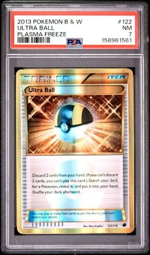2013 Pokemon Black & White Plasma Freeze 122 Ultra Ball PSA 7 Near Mint
