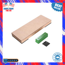 204N Leather Strop 8 in. x 3 in. Kit with 2 oz. Polishing Compound  Angle Guide