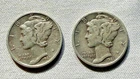 1941 mercury dimes -  2 Coins