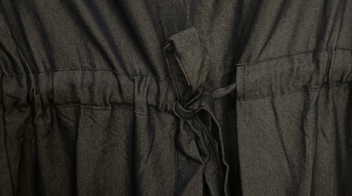 Mlle Gabrielle Women’s Chambray Dress Size Large Blue Roll Tab Sleeves - Picture 4 of 8