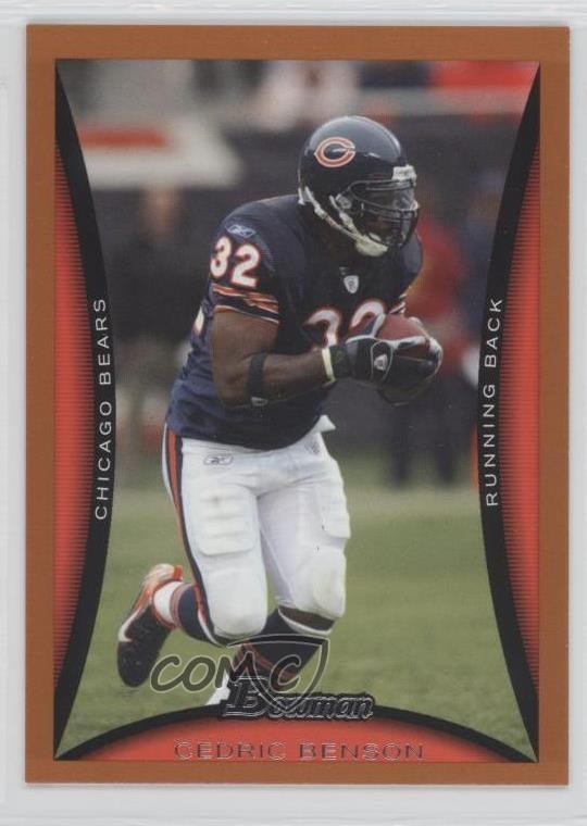 2008 Bowman Orange 220/250 Cedric Benson #40 2b2