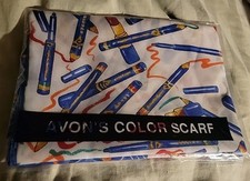 AVON'S **Bufanda de color**De colección creada en ITALIA 1993*lápiz labial*lápiz*azul