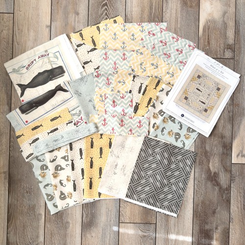 Whale of a Tale Quilt Kit Windham Fabrics Started May Be Incomplete As Photoed