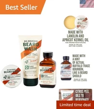 Big Bourbon Beard Care Collection: 3-Piece Gift Set with Oak Barrel Scent