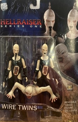SEALED HELLRAISER SERIES ONE WIRE TWINS FIGURE Reel Toys NECA 2003 HORROR MOVIE
