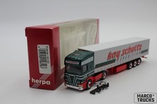 Herpa Scania 144 Topline Sattelzug "Kau Schultz Eggebek" 146197 1:87 /H27162