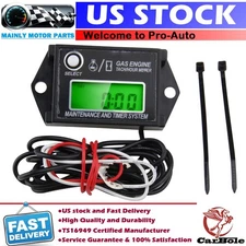 12V Digital RPM Tachometer For 2 Stroke or 4 Stroke Tach Meter w/ Max RPM Recall