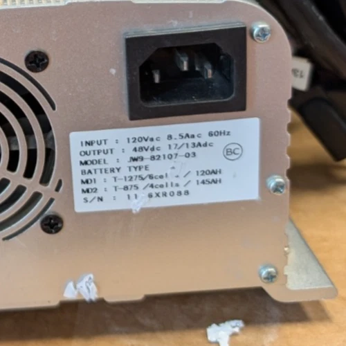 Genuine OEM Yamaha Model #: JW9-82107-03 Golf Cart Battery Charger 48 Volt 3 Pin - Image 3 of 4