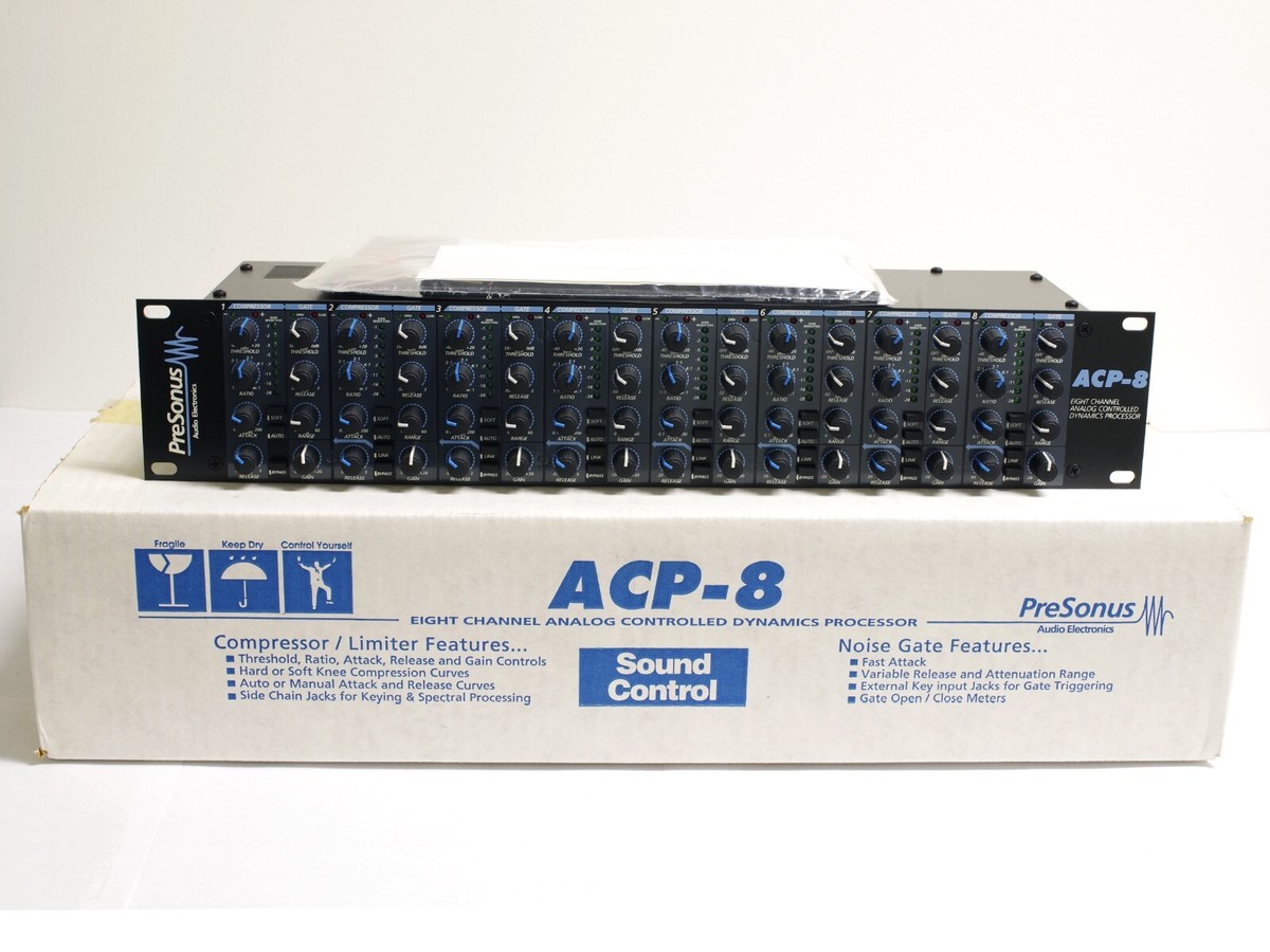 hoek Bezighouden Harde ring PreSonus ACP-8 8 Channel Compressor Limiter with Noise Gate Pre ACP88 - In box | eBay hoek Bezighouden Harde ring PreSonus ACP-8 8 Channel Compressor Limiter with Noise Gate Pre ACP88 - In box | eBay