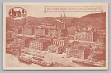 Postcard Main Plant and Offices HJ Heinz Co Pittsburgh PA Pennsylvania  Aerial